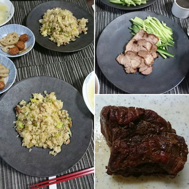 昨日の夕食は煮豚。 - from Instagram