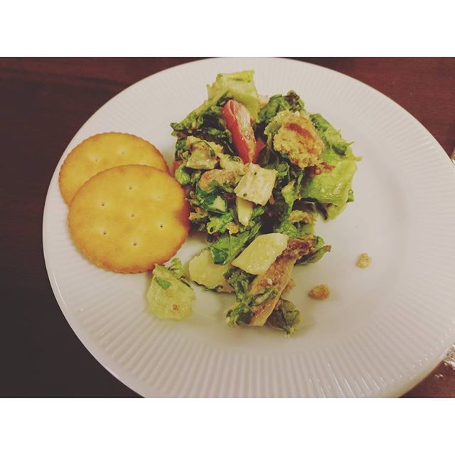 Salad with RITZ. - from Instagram