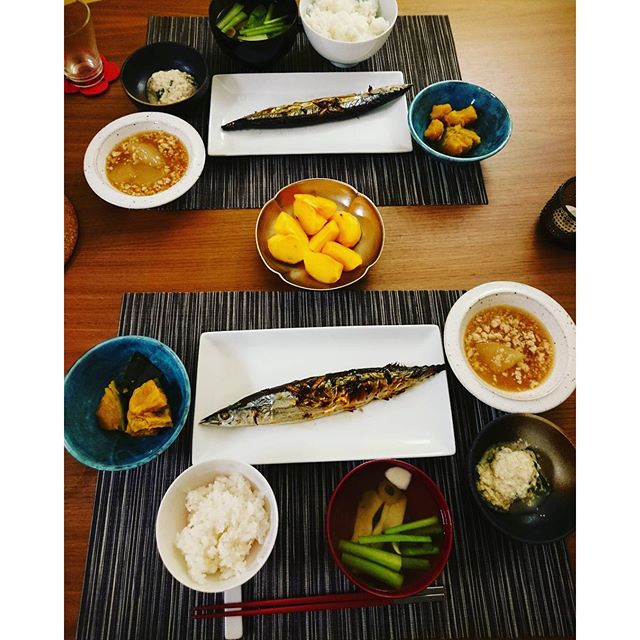 #さんま定食  - from Instagram