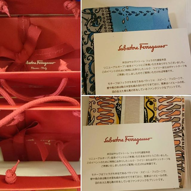 銀座Ferragamoのリニューアルイベント④お土産 - from Instagram