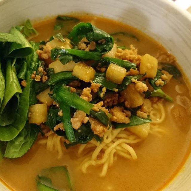 今日は手抜きで#担々麺 - from Instagram