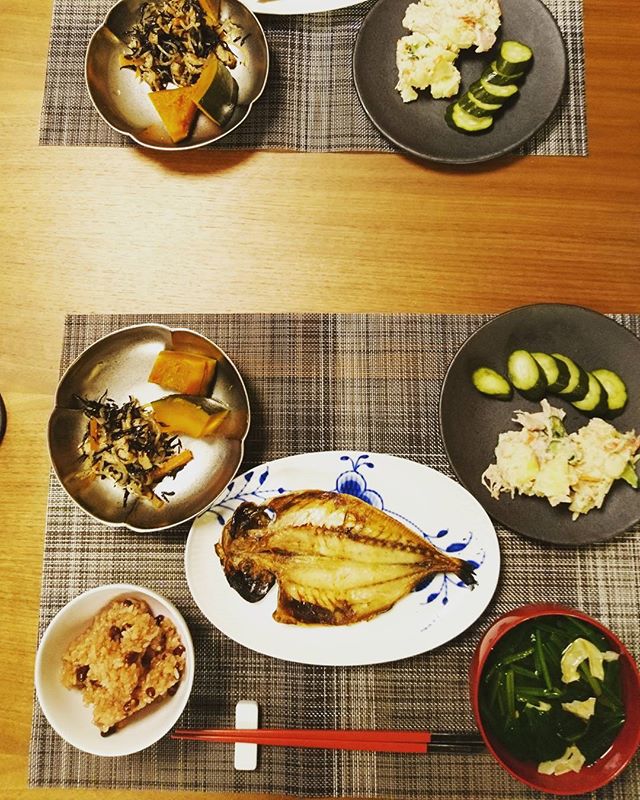 義理の両親作のおばんざい。 - from Instagram